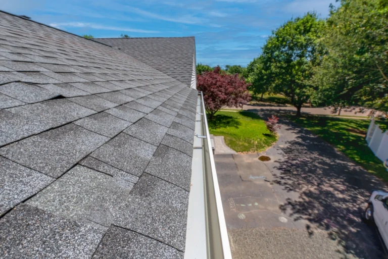 roof gutters clean maintained repair house roof